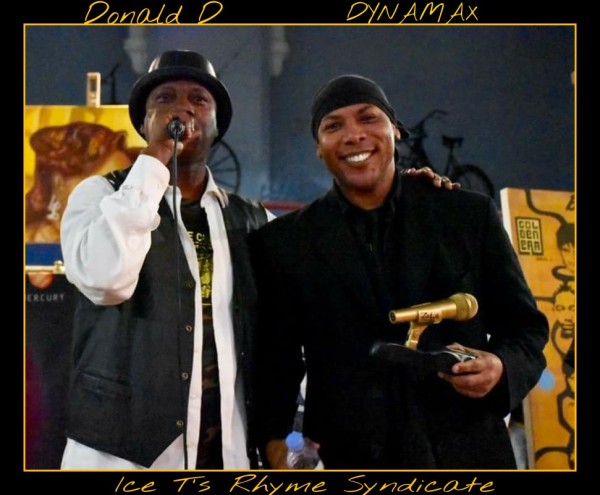 Dynamax in Leeds UK for the 42nd Anniversary of Zulu Nation, accepting the lifetime achievement award presented by Donald D. 